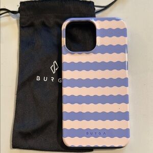 Violet Purple & Light Pink Burga iPhone 13 Pro Max Case, MagSafe Compatible